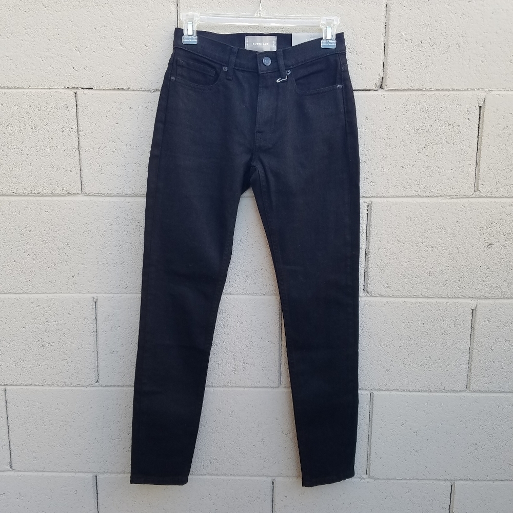 Everlane | The Mid-Rise Skinny Jeans Black Size 24